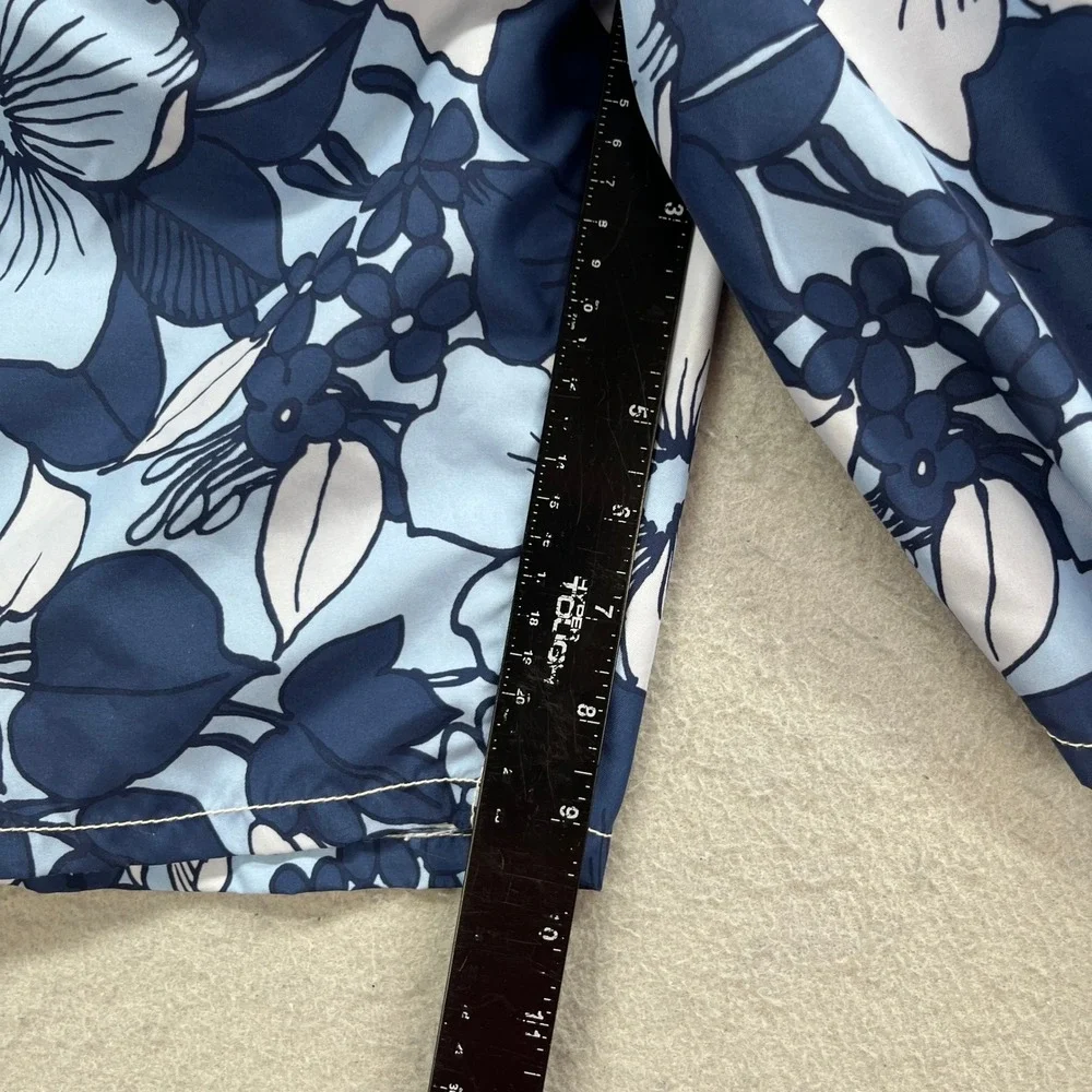 GAP Board Shorts Men 36 Blue Floral Hibiscus Tropical Surf Beachwear Vacation